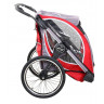 Baby Jogger Велоприцеп-коляска POD crimson/gray