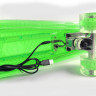 SMJ sport Скейт Пенни Борд с подсветкой Green led BS-2206 PC