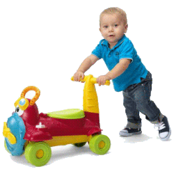 Машинка-толокар – польза для годовалого малыша