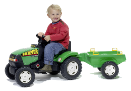 Детский трактор с прицепом – мечта любого мальчика