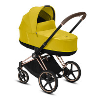 Коляска Priam 2 в 1 Mustard yellow (rose gold)