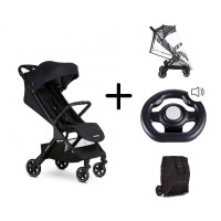 Коляска прогулянкова Jackey Shadow black EJA10001 + Кермо