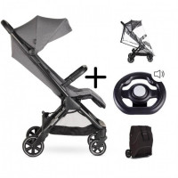 Коляска прогулянкова Jackey Marble grey EJA10006 + Кермо