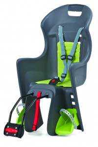 Детское велокресло  Boodie FF for frame Grey/green 8630400027