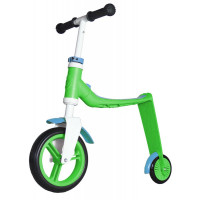 Беговел+самокат 2 в 1 Highway baby цвет green/blue
