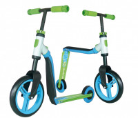 Беговел+самокат 2 в 1 Highway buddy цвет blue/green