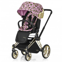 Коляска прогулочная с золотыми крыльями Priam Jeremy Scott Cherub Pink 519001983
