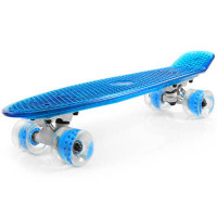 Скейт Penny Board с подсветкой доски Blue led BS-2206 PC