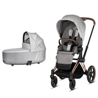 Универсальная коляска Priam 2 в 1 KOI mid-grey Rose gold