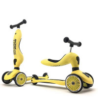 Беговел+самокат 2 в 1 HighwayKick Lemon