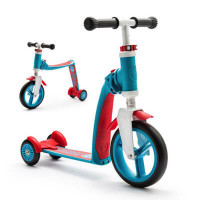 Беговел+самокат 2 в 1 Highway baby plus blue/red