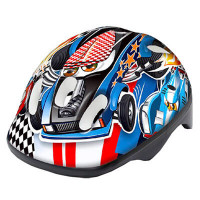 Дитячий велосипедний шолом XS 49-55 Kidy Cars blue HM-BS232