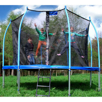 Детский батут 12 FT, диаметр-366 см. цвет: Blue