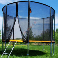 Детский батут 10 FT, диаметр-304 см. цвет: Yellow