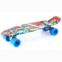 Скейт Penny Board Graffiti BS-2206 PWT
