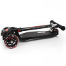 SMJ sport Самокат трехколесный со светящимися колесами Explore Black red AF-WG05